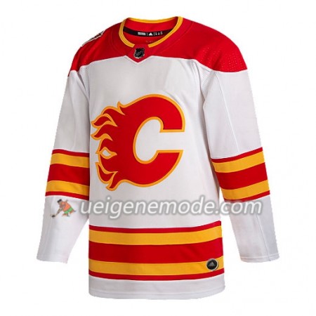 Herren Eishockey Calgary Flames Trikot Blank Adidas 2019 Heritage Classic Weiß Authentic